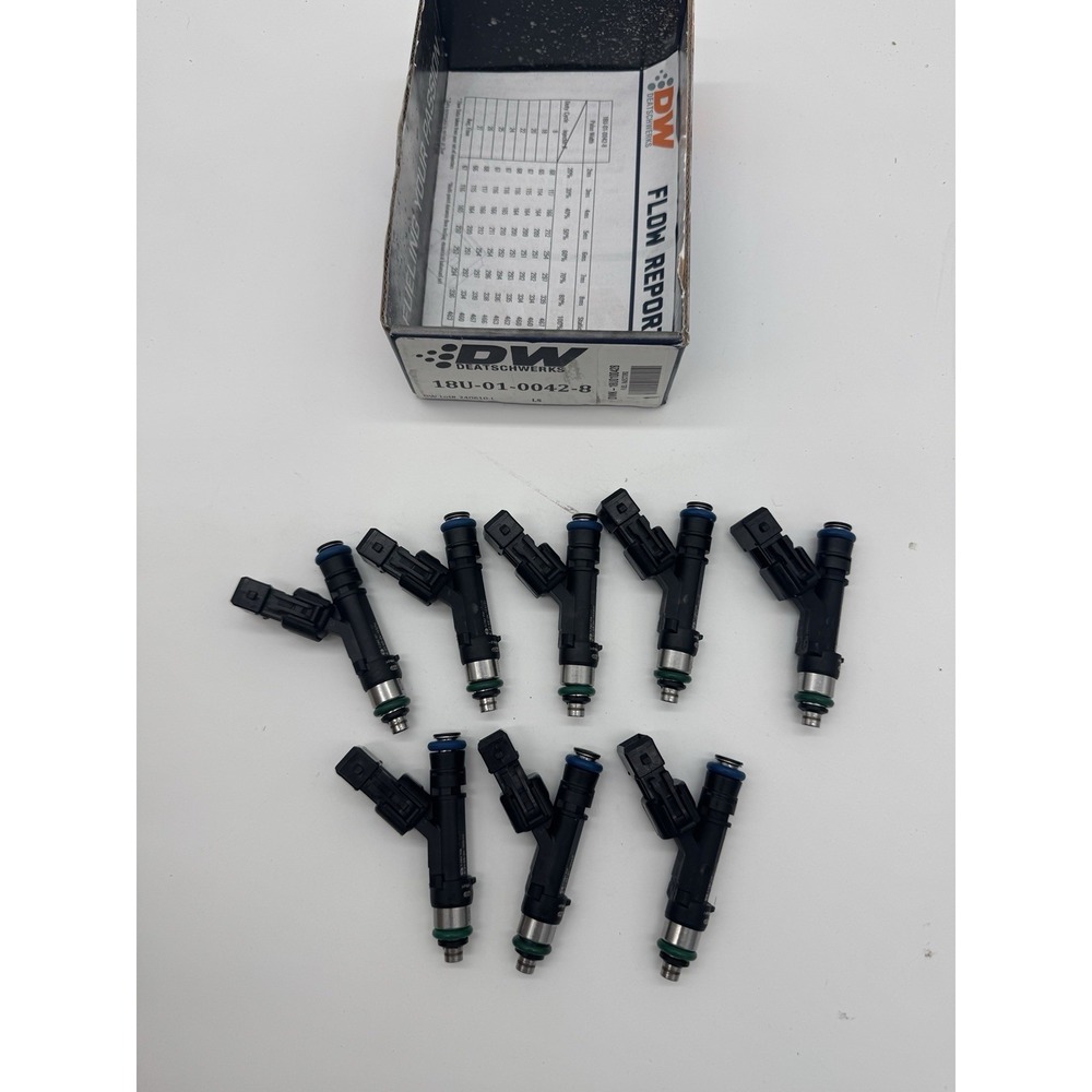 DeatschWerks 18U-01-0042-8 Set of 8 42lb Fuel Injectors ($499 Retail)
